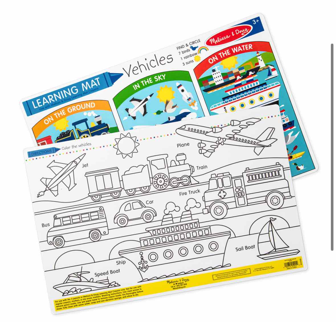 Melissa & Doug Vehicles Learning Mat - OodlesCB