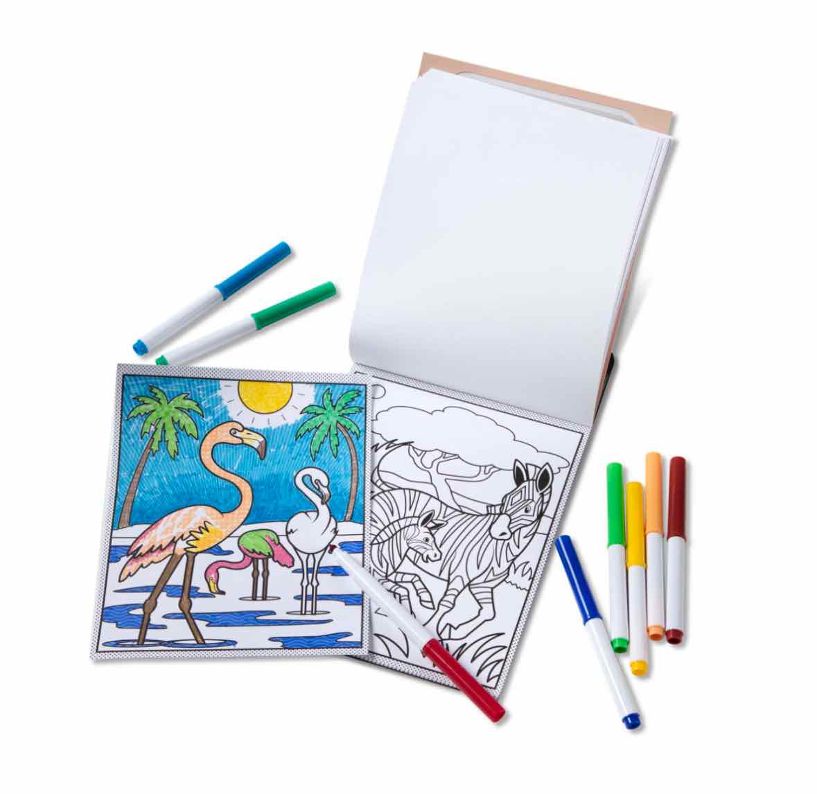 Melissa & Doug Magic Pattern Wild Animal Coloring Pad - OodlesCB