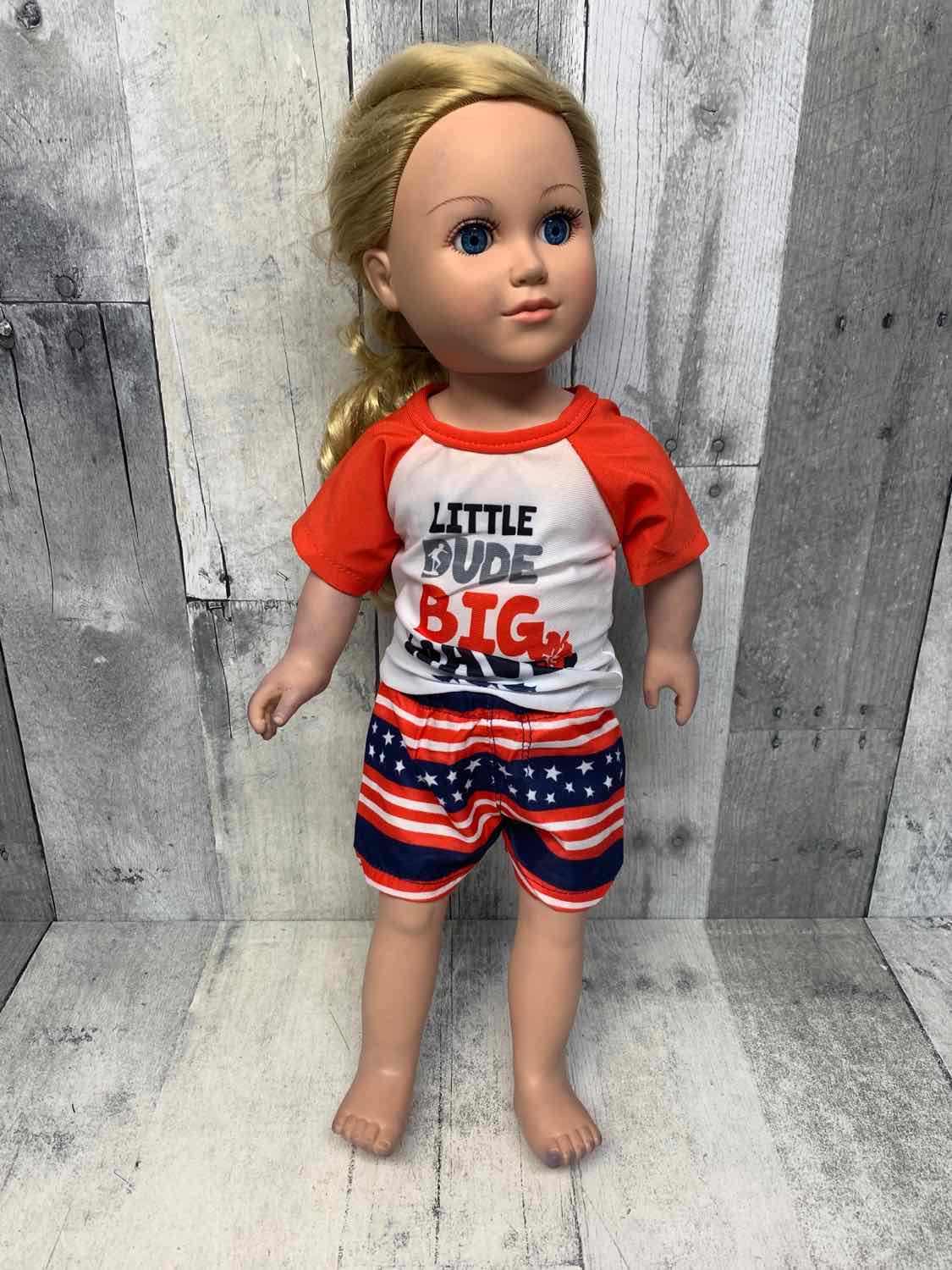 2pc Little Dude Big Waves Swim Suit Top/Shorts - OodlesCB