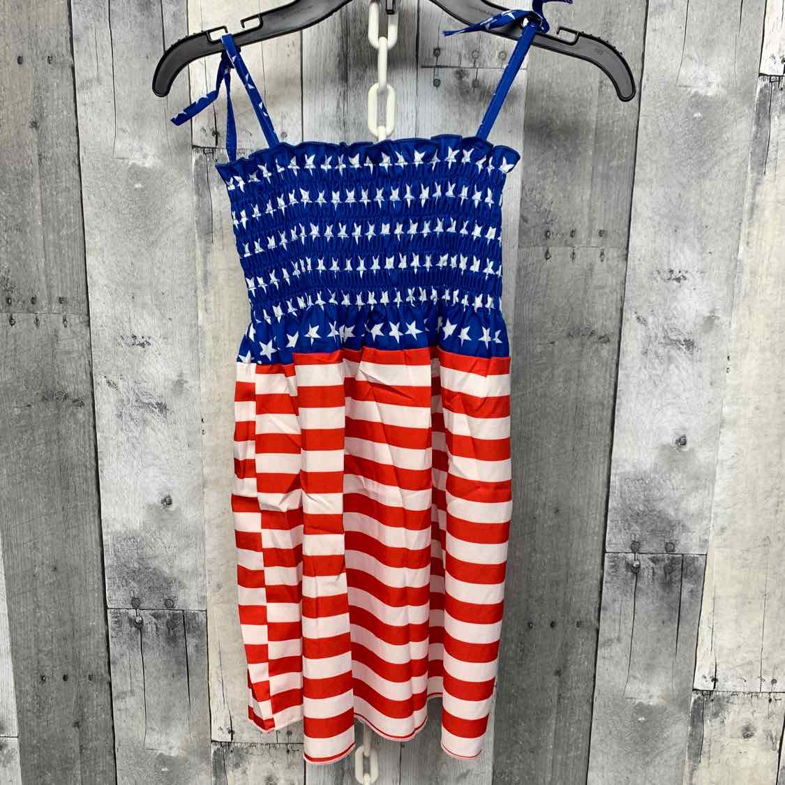Size 7/8 Red/White/Blue Boutique Brand Dress - OodlesCB