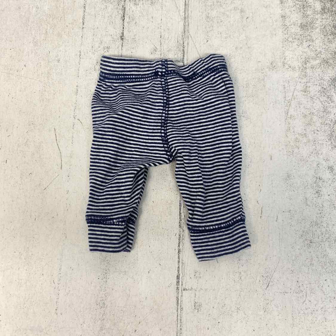 Size Preemie Navy Striped Carter's Athletic Pants - OodlesCB