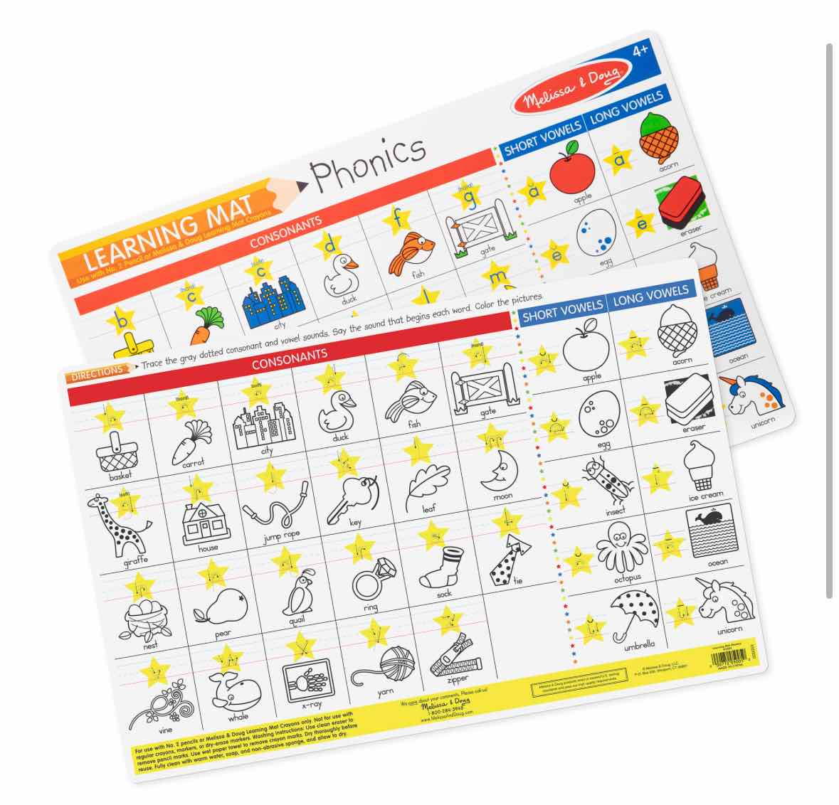 Melissa & Doug Phonics Write-A-Mat - OodlesCB