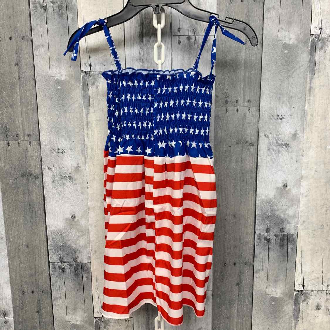 Size 7/8 Red/White/Blue Boutique Brand Dress - OodlesCB