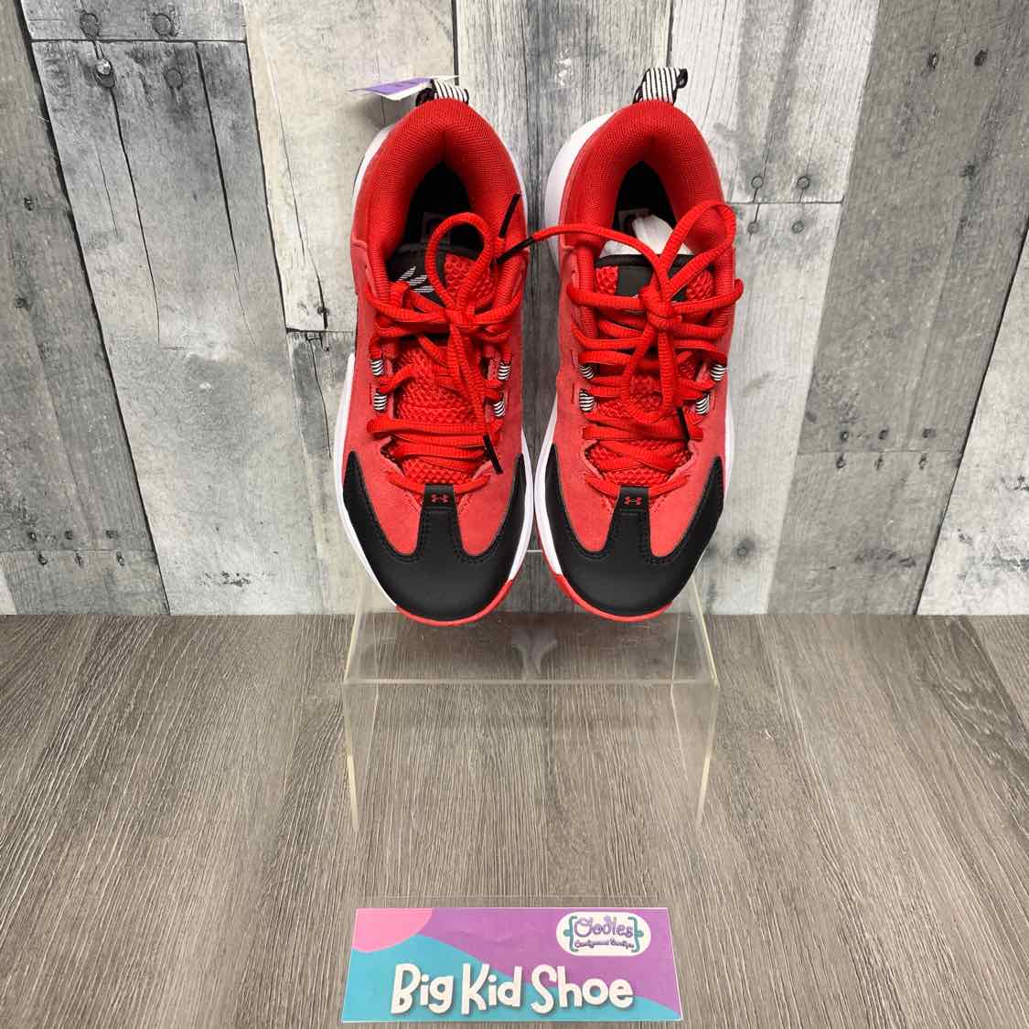 Size 4 Red/White Sport Brand Sneakers