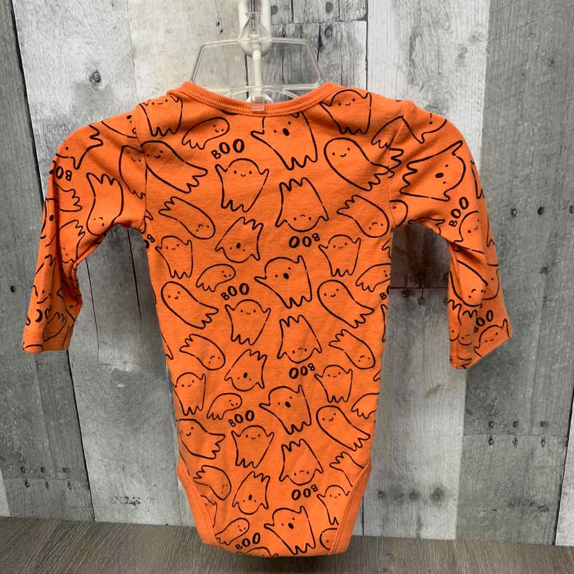 Size 3-6 Months Orange/Black Child of Mine Bodysuit