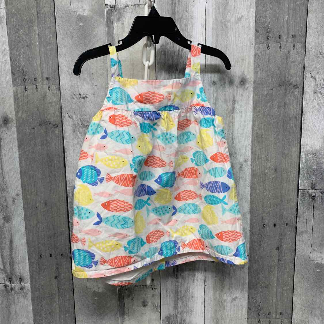 Size 5T White/Coral Gymboree Tank Top
