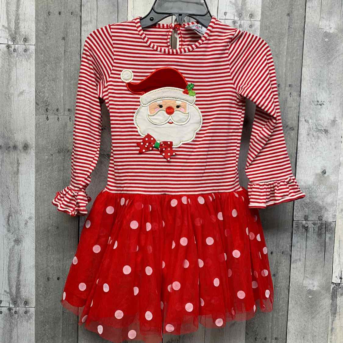 Size 6 Red/Brown B Brand LS Dress