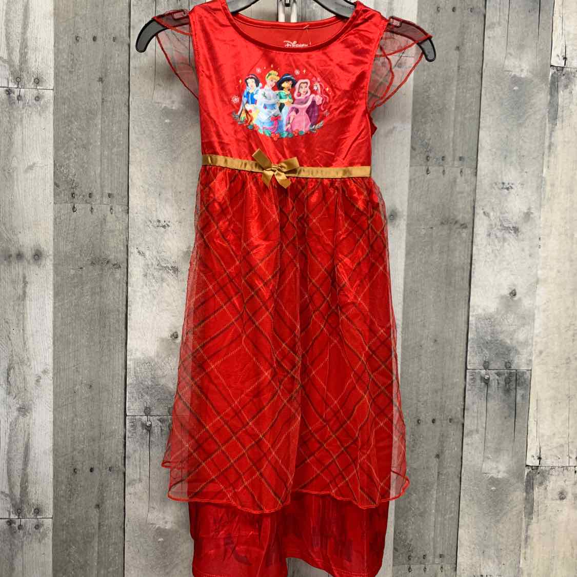 Size 5T Red/Gold Disney Nightgown