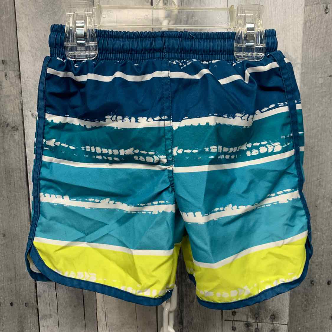 Size 2T Teal/Green Disney Swim Trunks