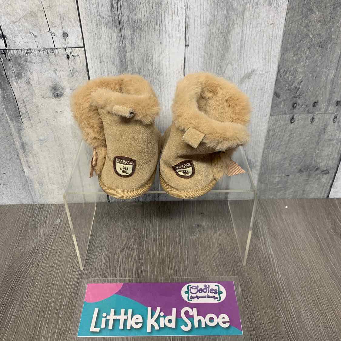Size 0-6 Months Tan BearPaw Soft Sole Shoes
