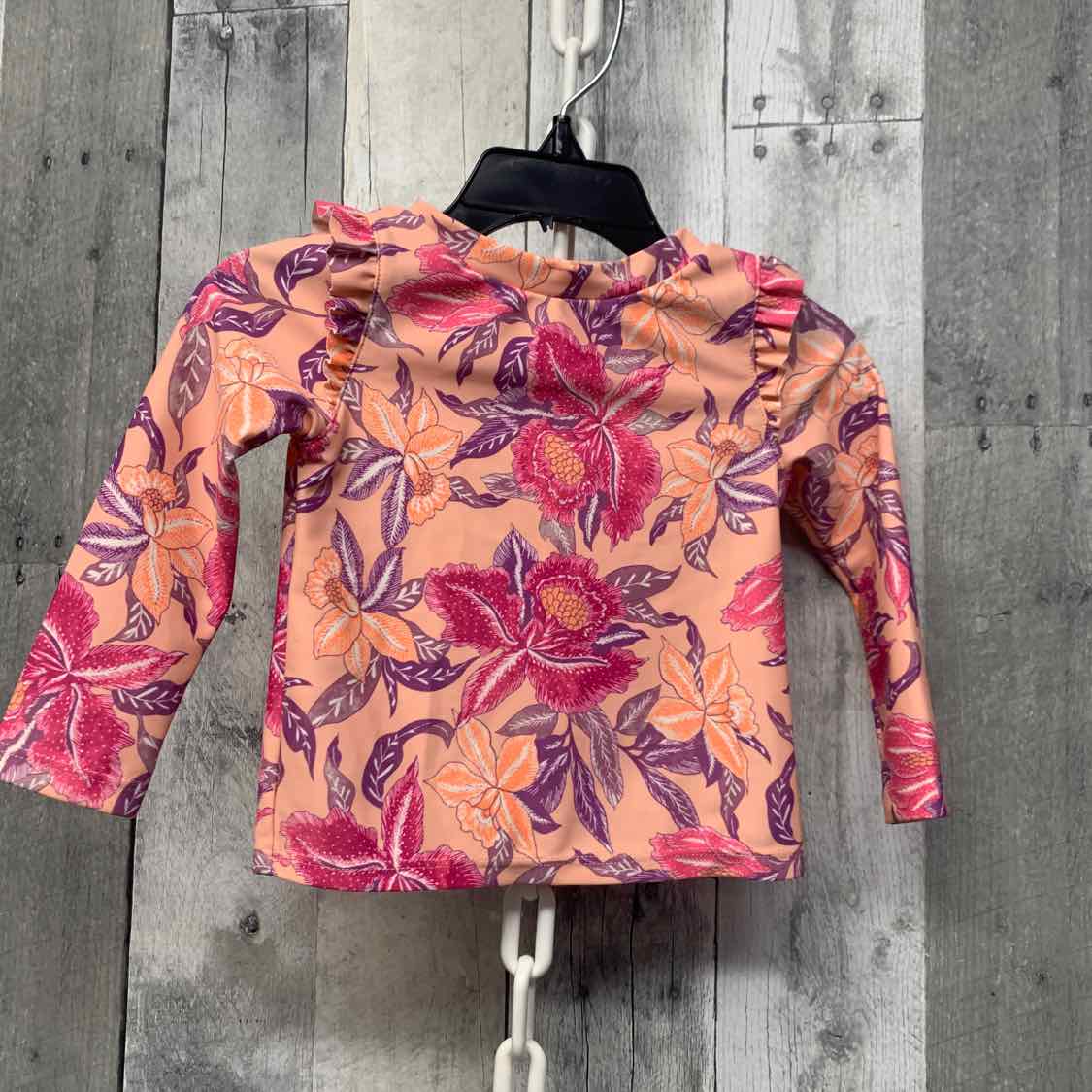 Size 12-18 Months Coral/Purple Old Navy Swim Top