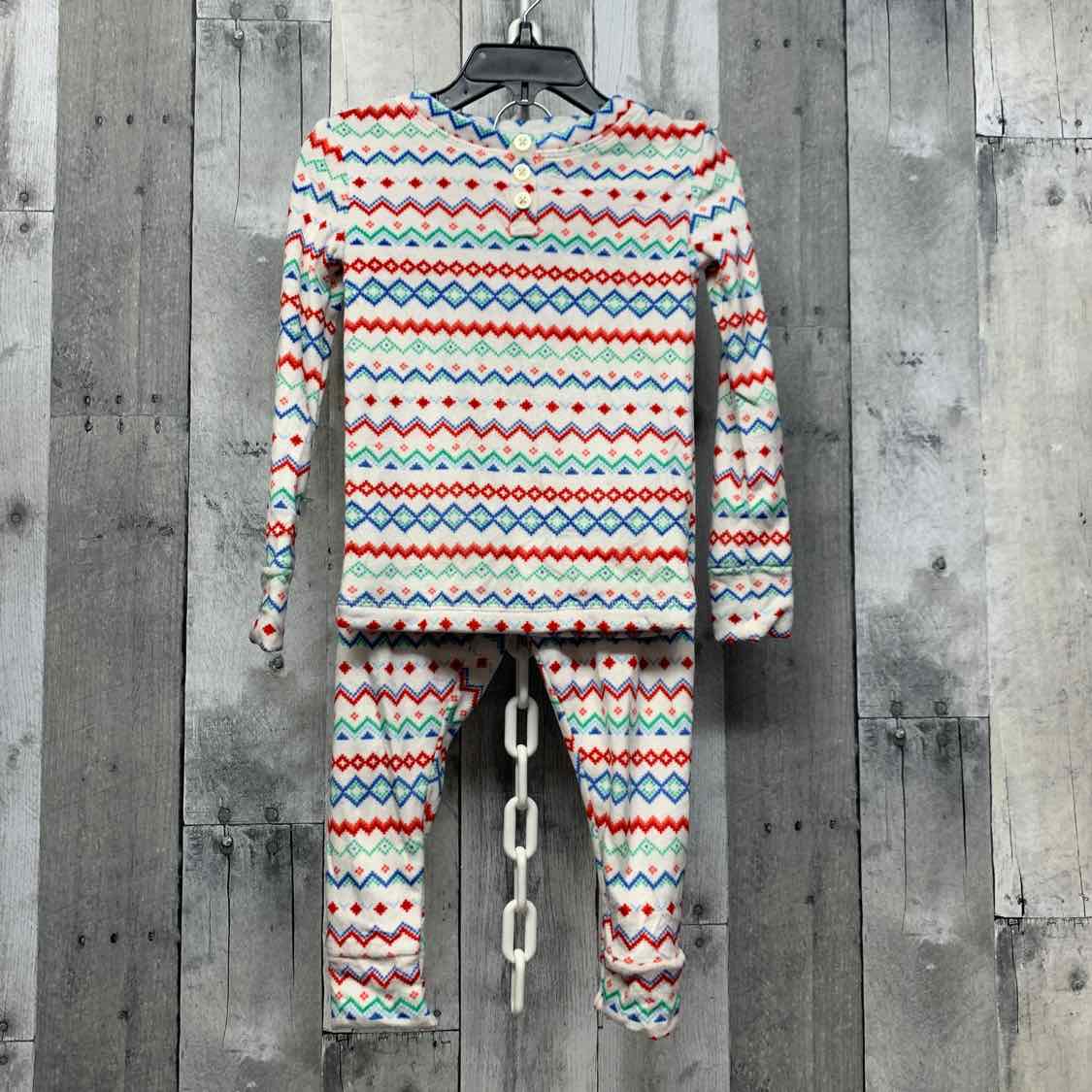 Size 3T Red/Green Target 2pc PJs