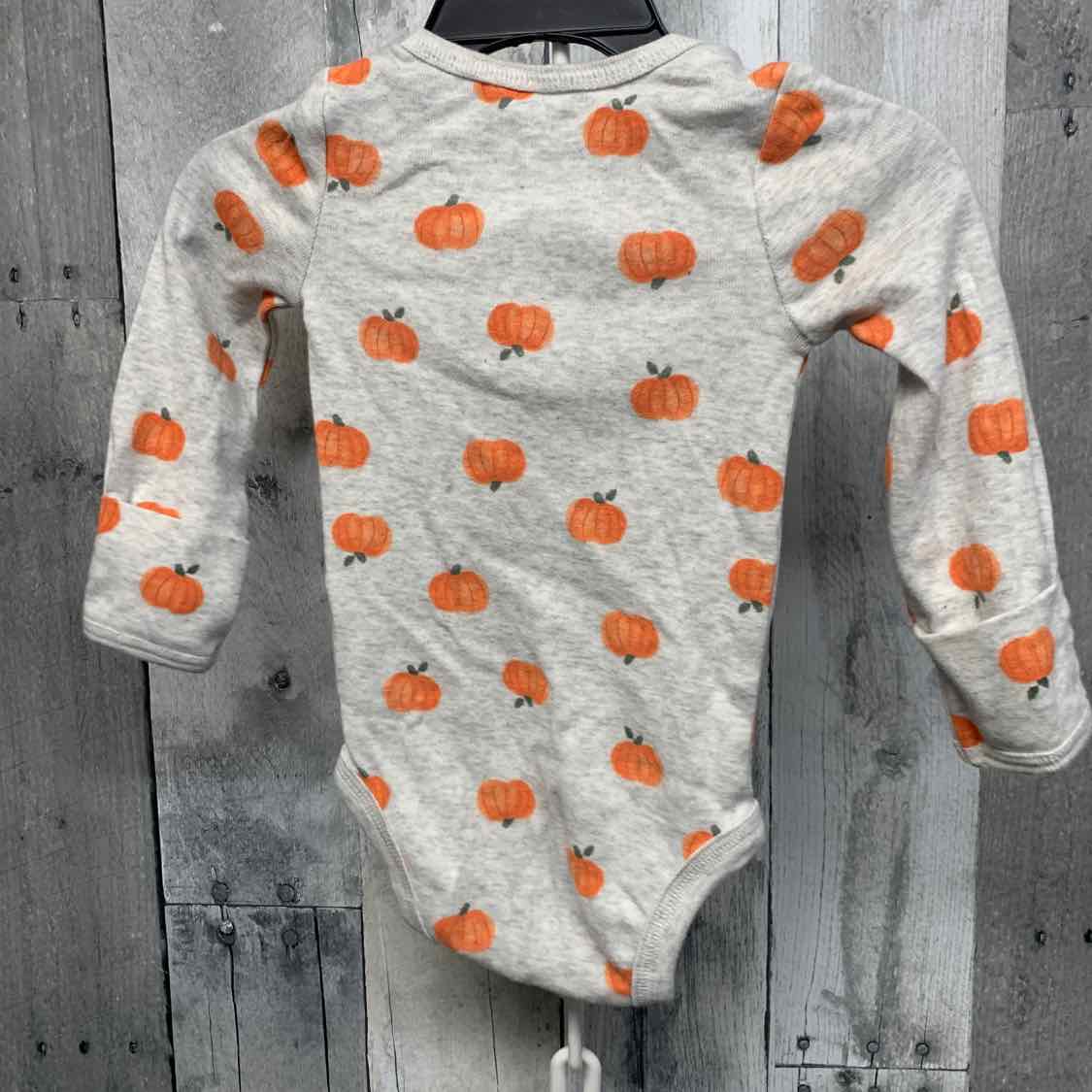 Size 3 Months Gray/Orange Just One You Bodysuit