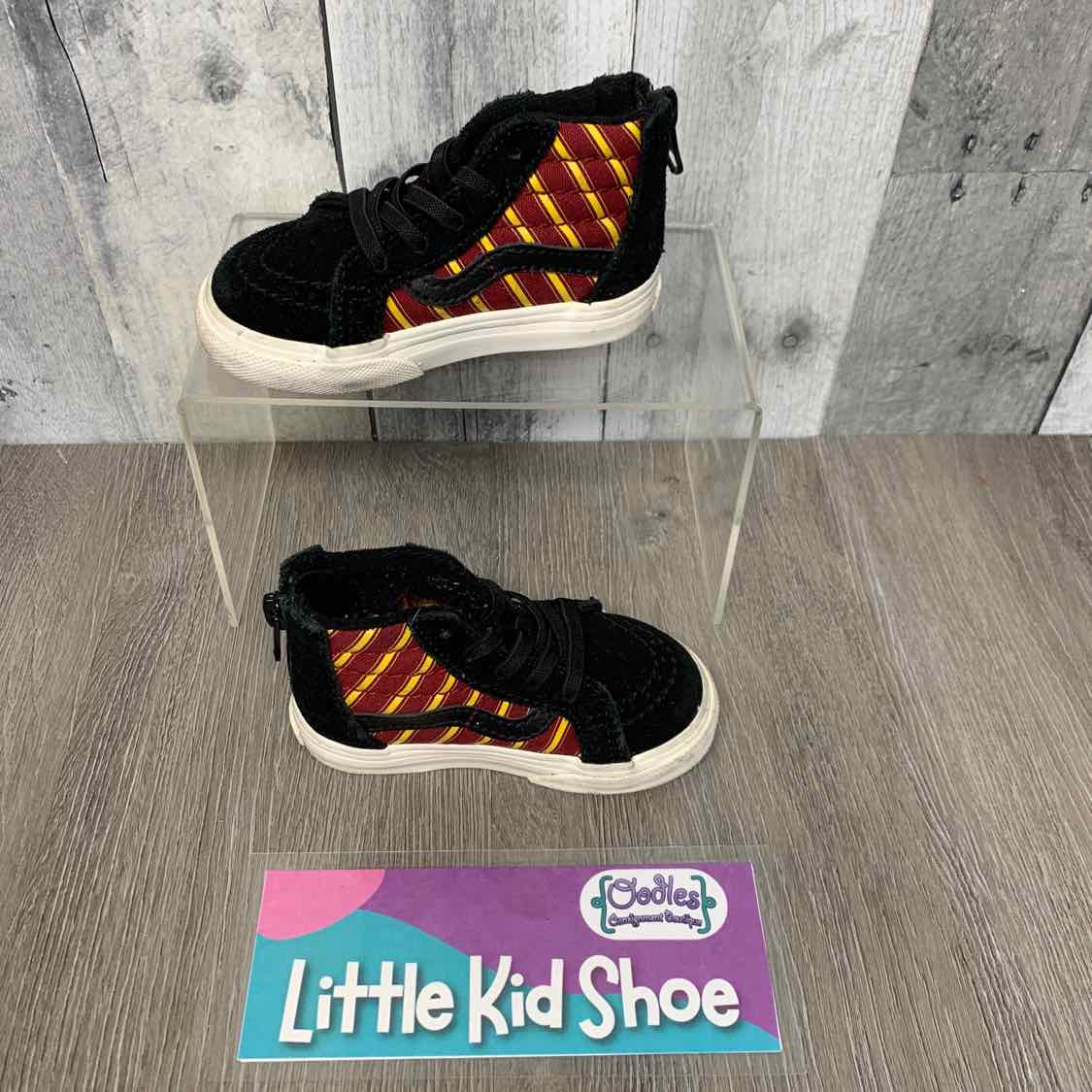 Size 5 Black/Yellow Vans Sneakers