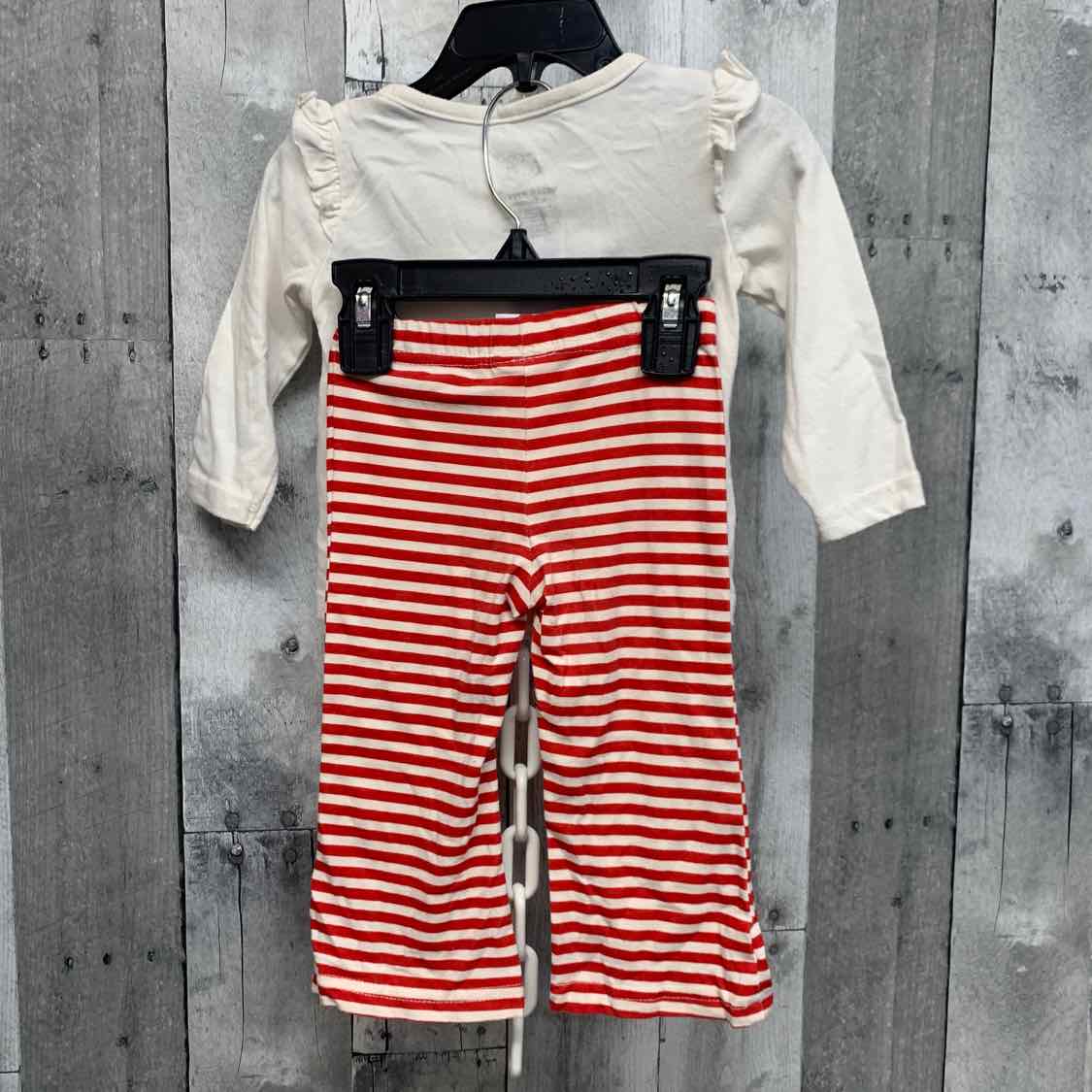 Size 12 Months White/Red Hello Kitty Shirt/Pants
