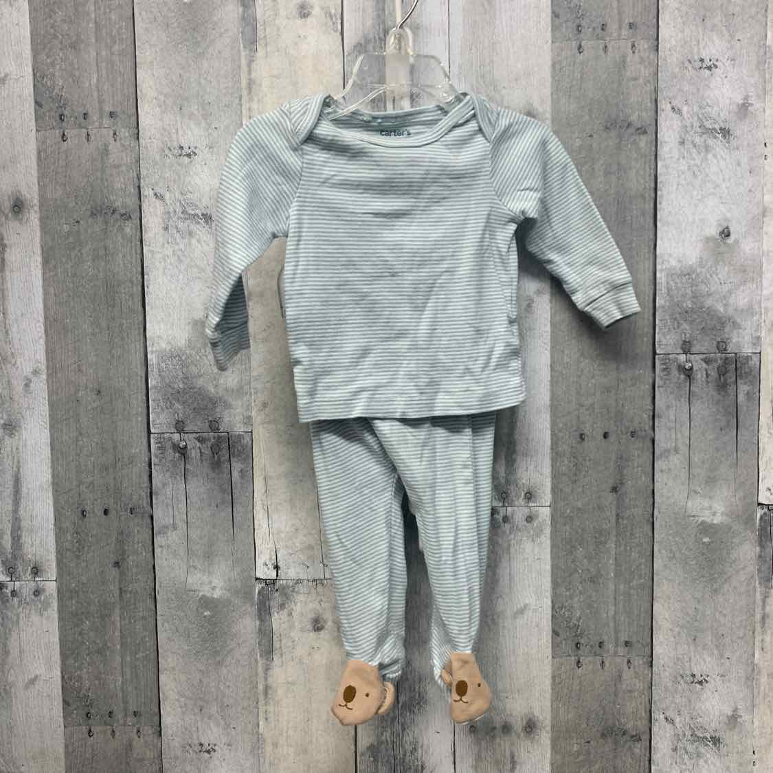 Size 6 Months Blue/White Just One You Shirt/Pants
