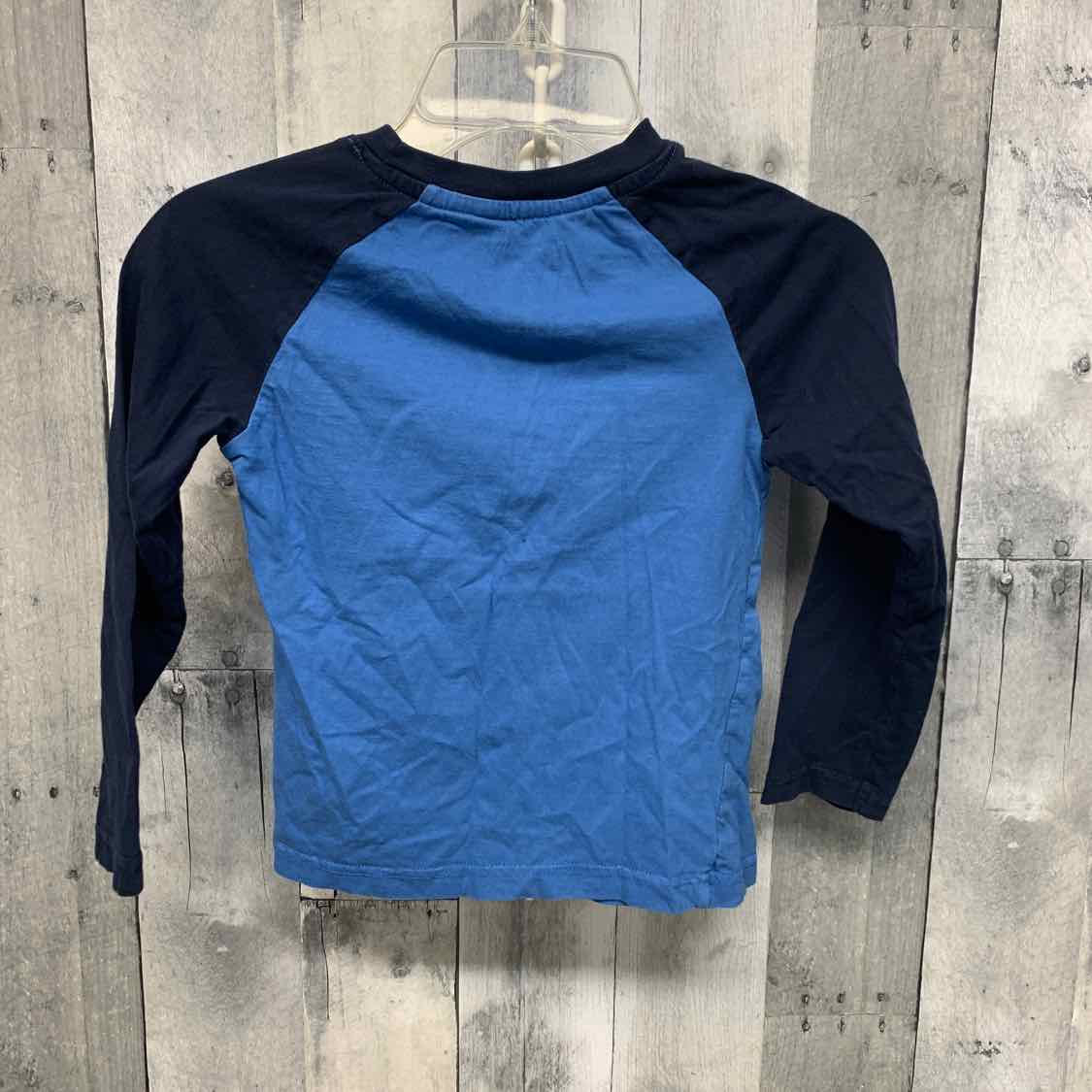 Size 5 Blue Graphic Quiksilver Long Sleeve Shirt
