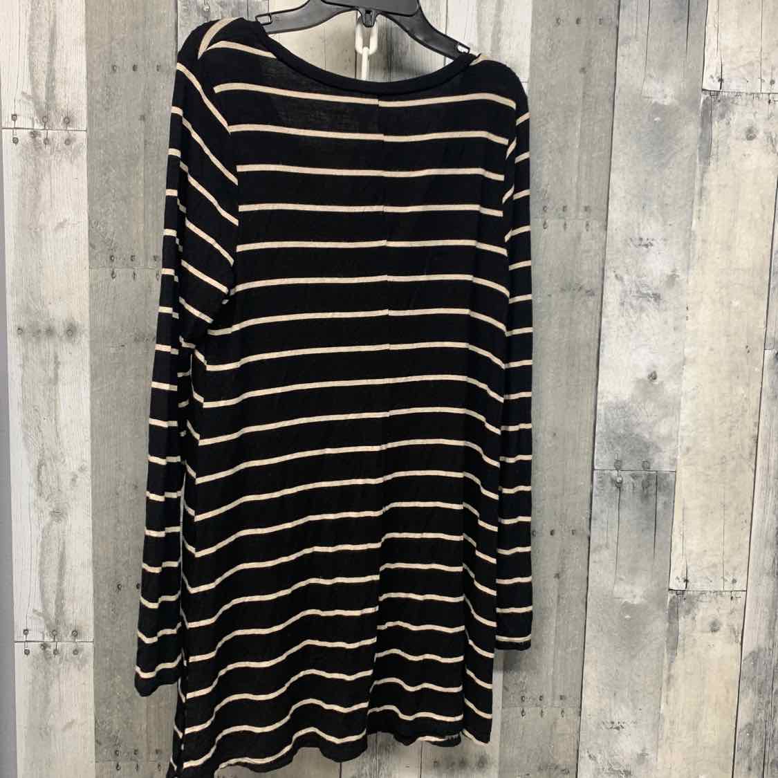 Size S Black Striped Motherhood Long Sleeve Top