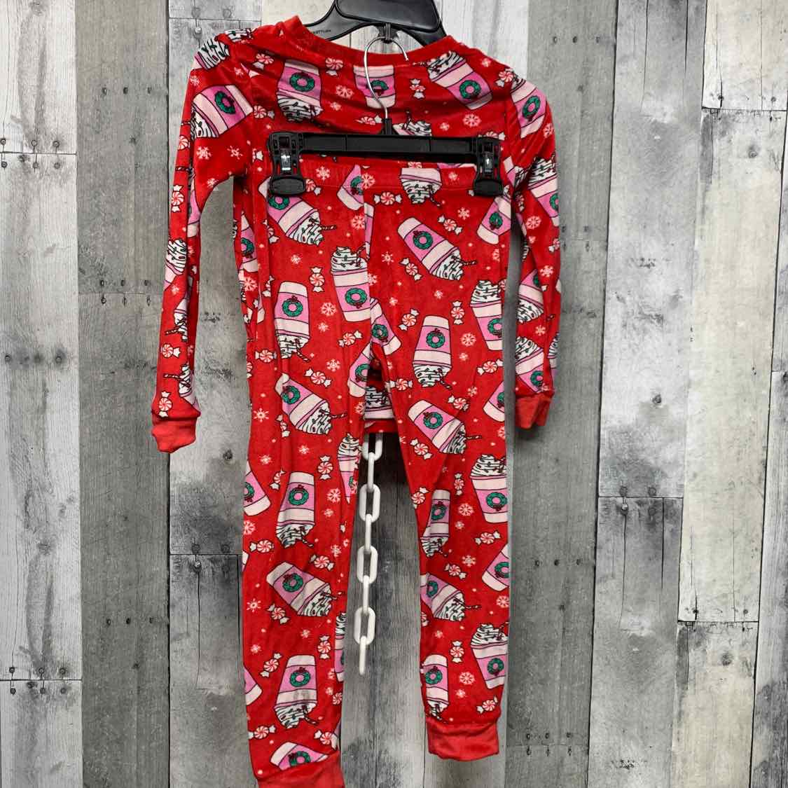 Size 6 Red Graphic Wonder Nation 2pc PJs
