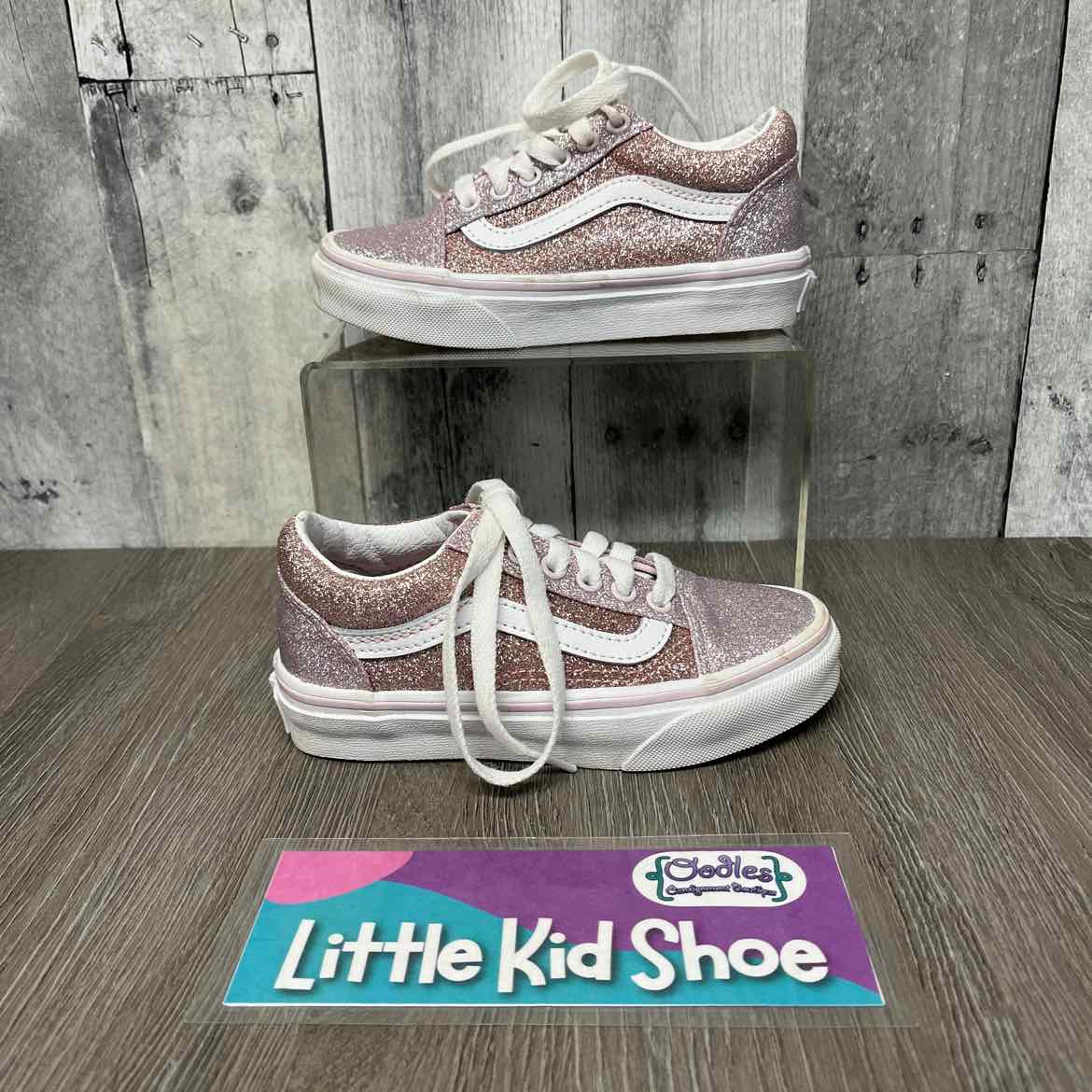Size 11 Pink/White Vans Sneakers