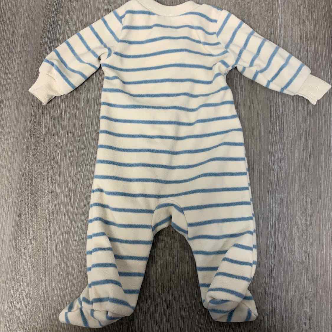 Size Preemie Blue/Brown Child of Mine Footy PJs