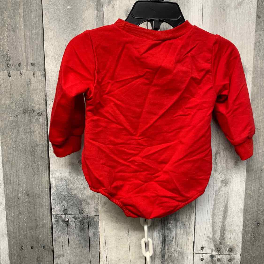 Size 3-6 Months Red Graphic B Brand Bodysuit