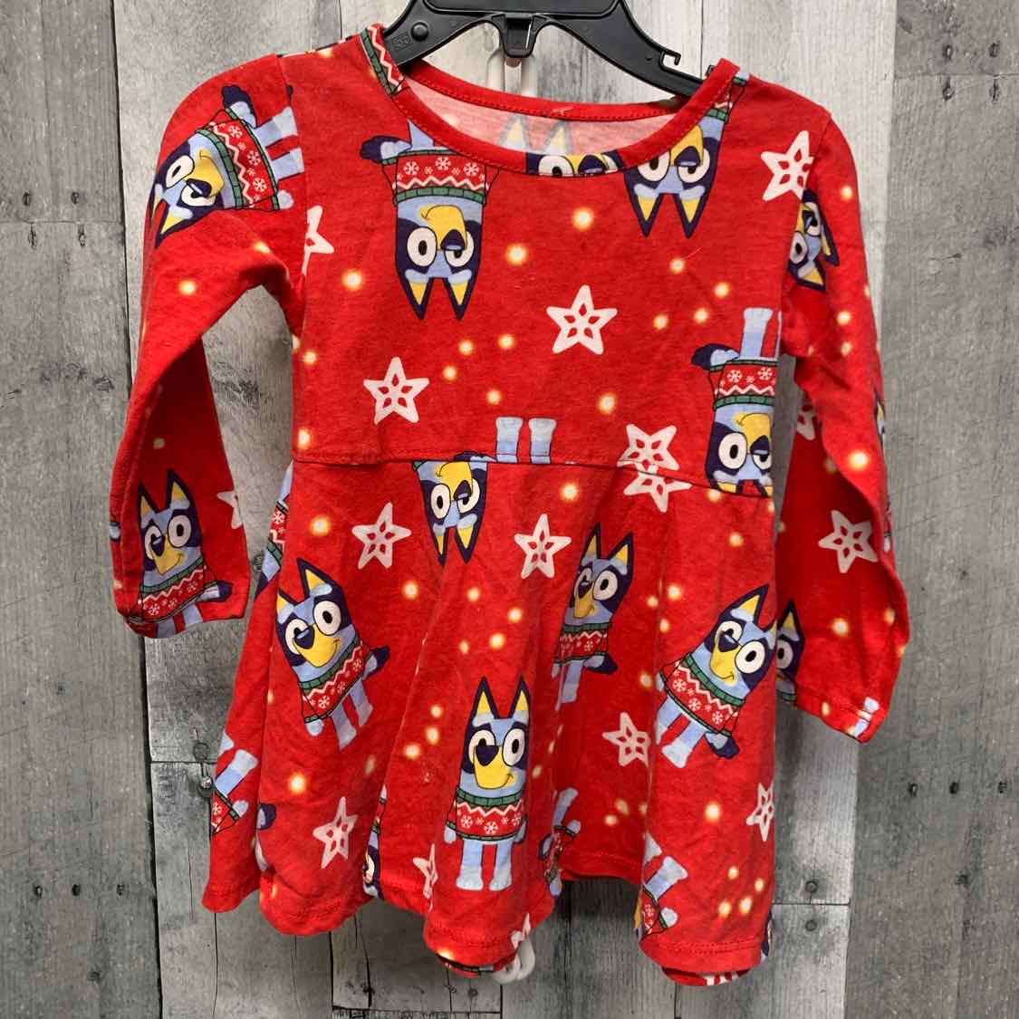 Size 18 Months Red/Blue Disney LS Dress