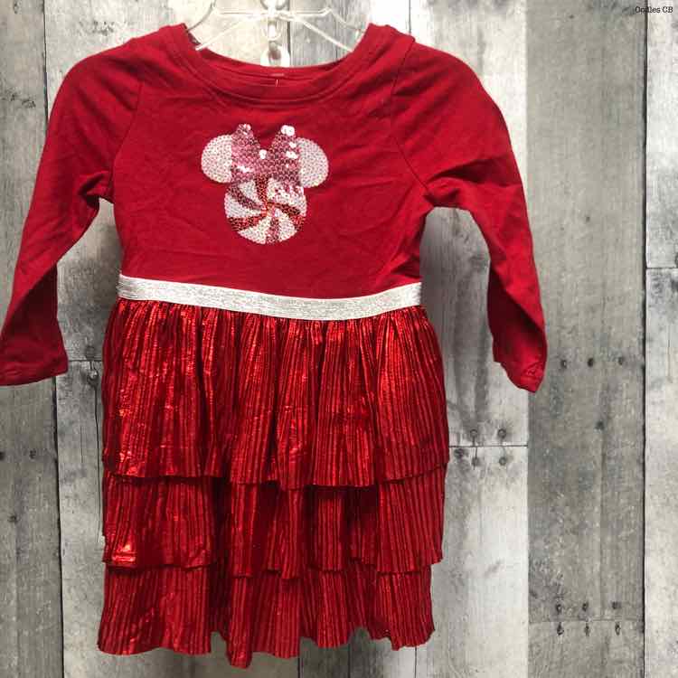 Size 12 Months Red Disney LS Dress