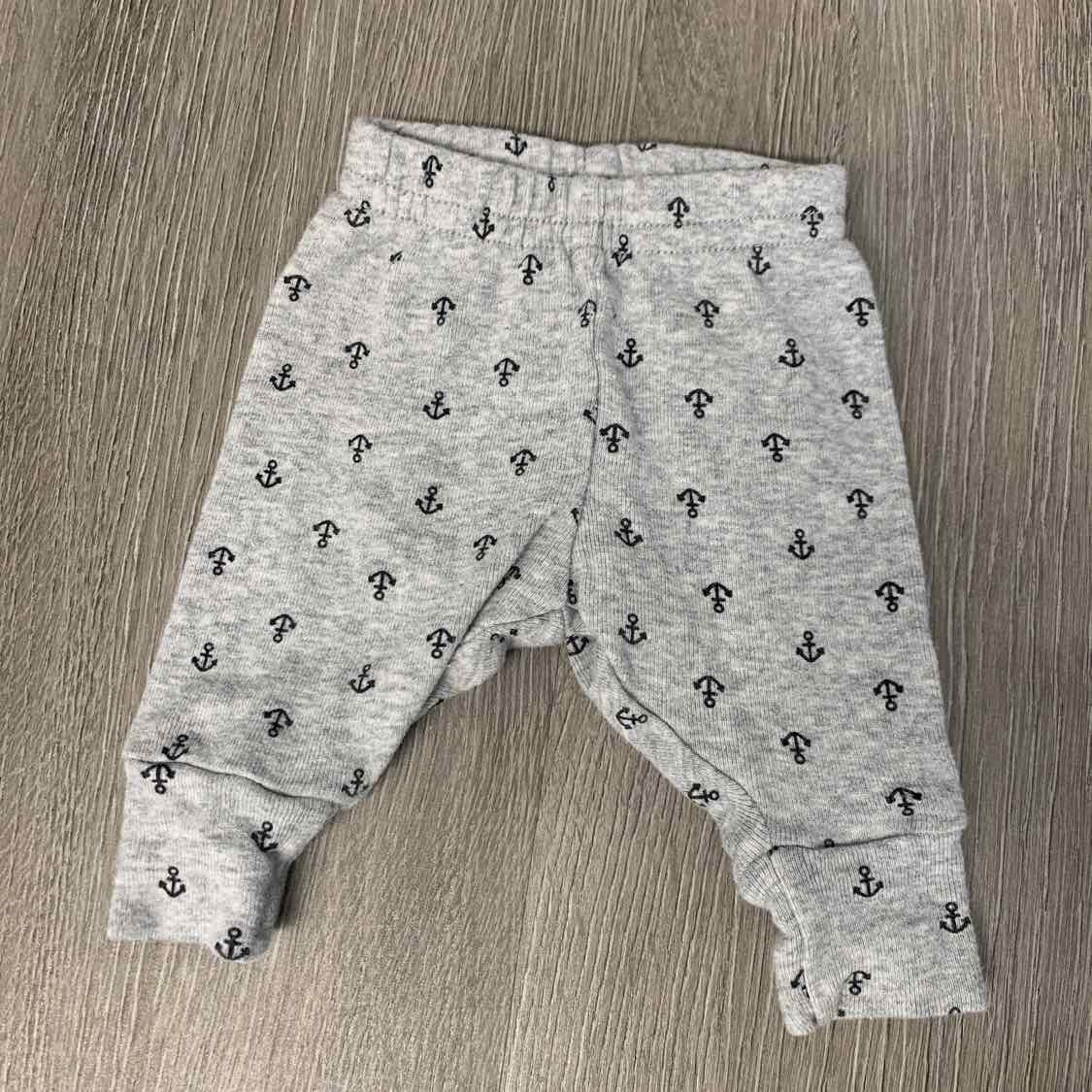 Size Preemie Gray Print Simple Joys Athletic Pants - OodlesCB