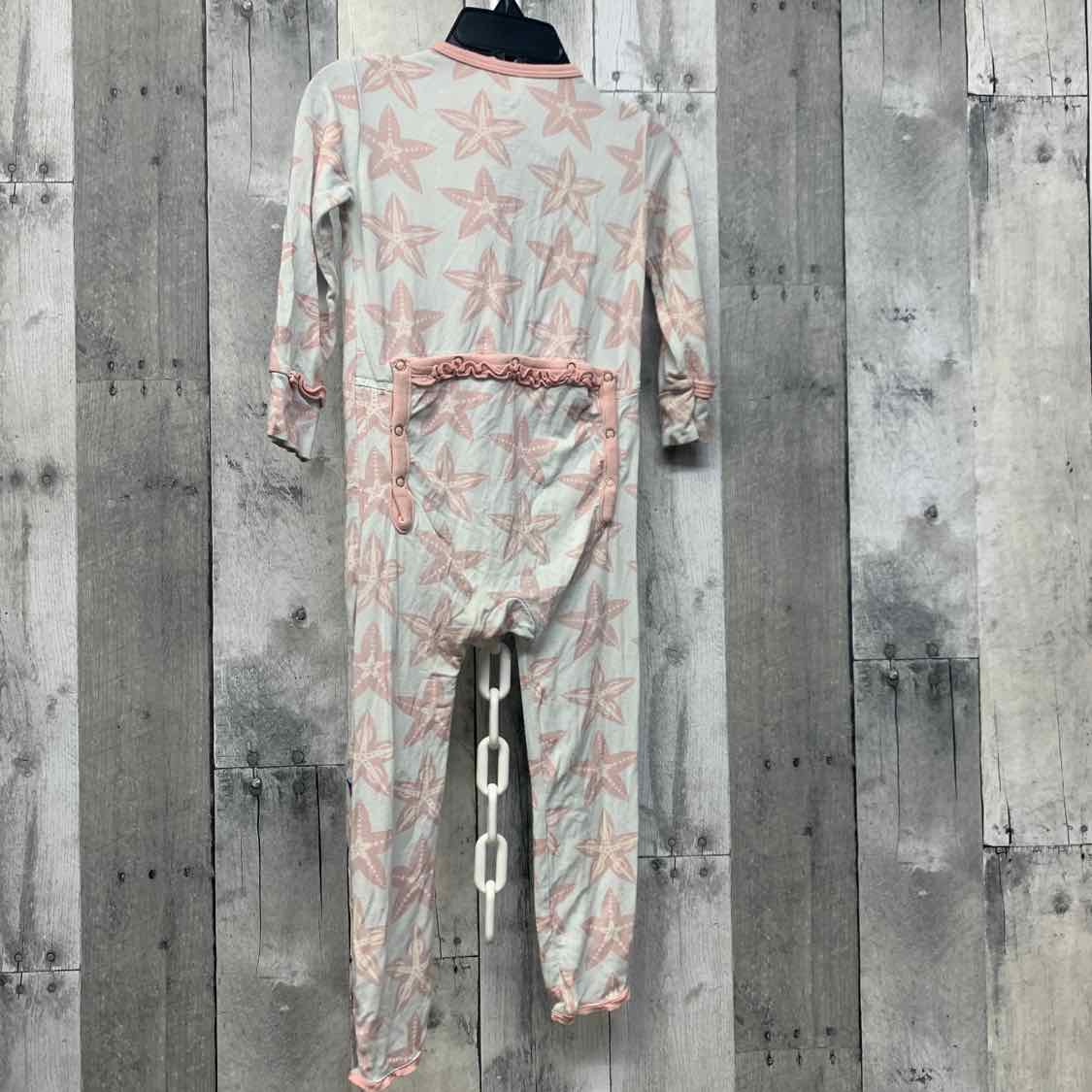 Size 18-24 Months Blue/Pink Name Brand Footy PJs