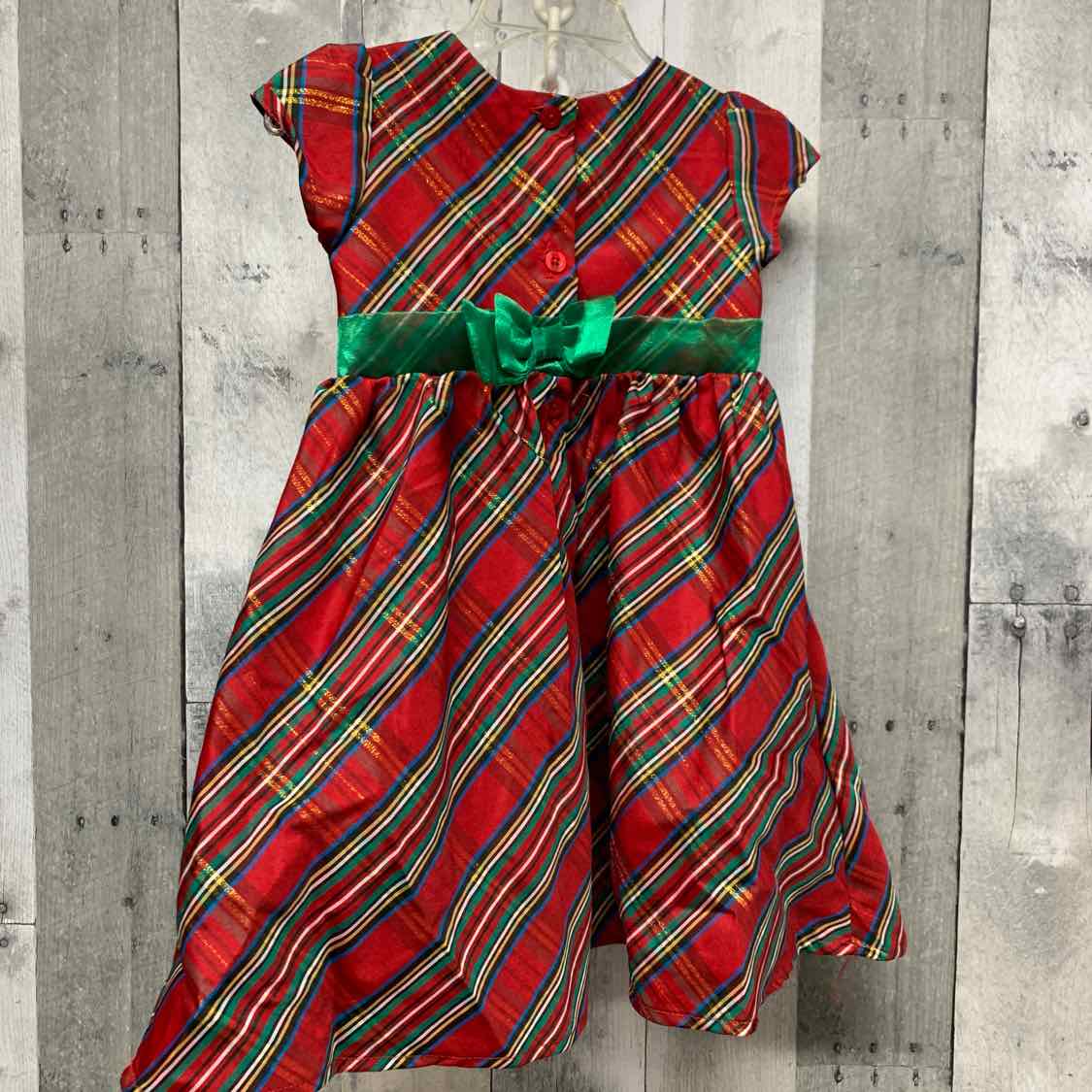 Size 24 Months Red Plaid Blueberi Boulevard Dress - Party