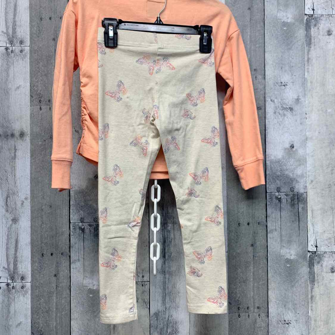 Size 7 Orange/Tan Osh Kosh Shirt/Leggings