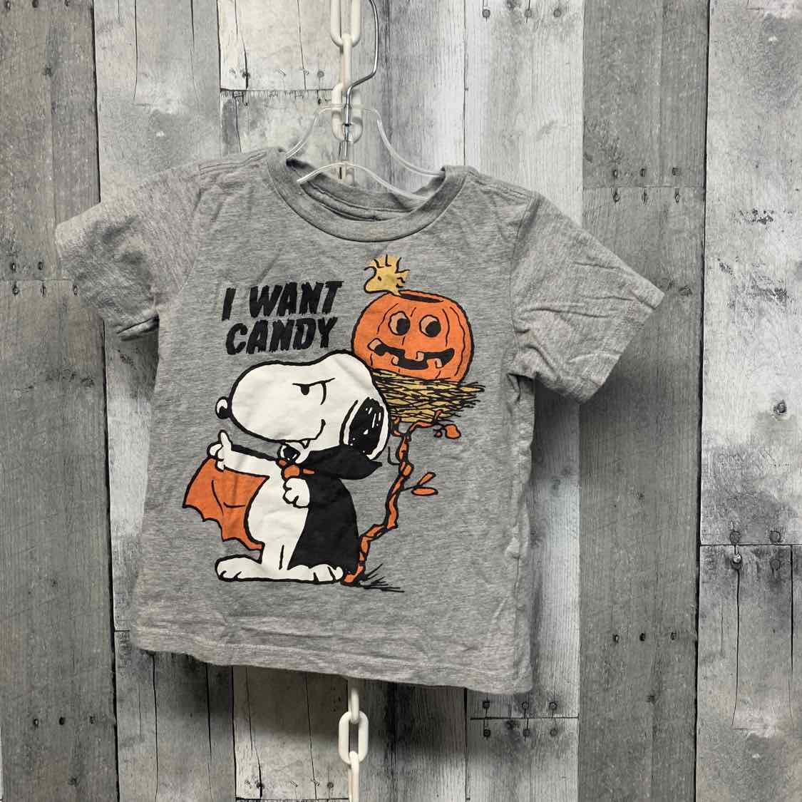 Size 4T Gray Graphic Peanuts T Shirt
