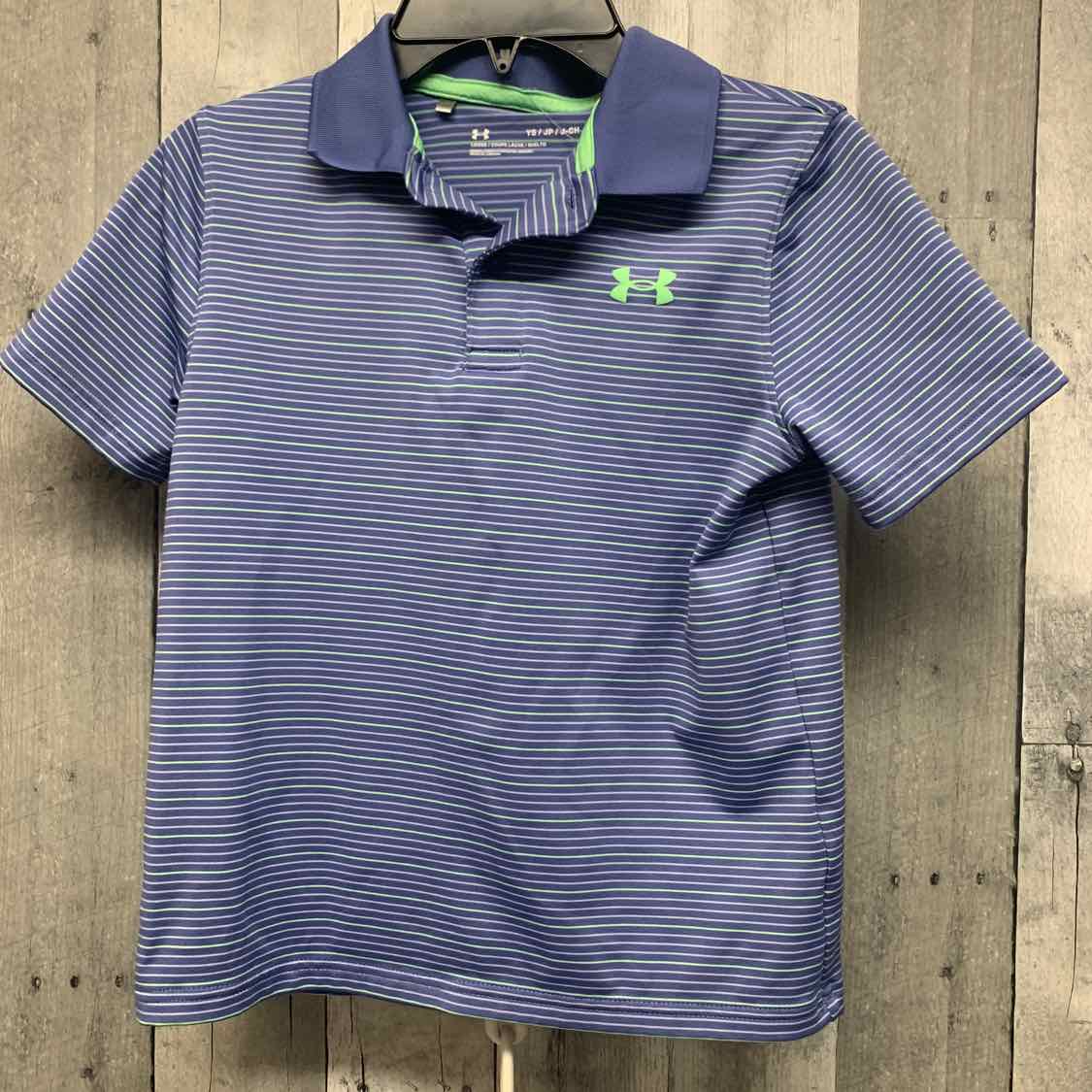 Size Small Blue Striped Sport Brand Polo