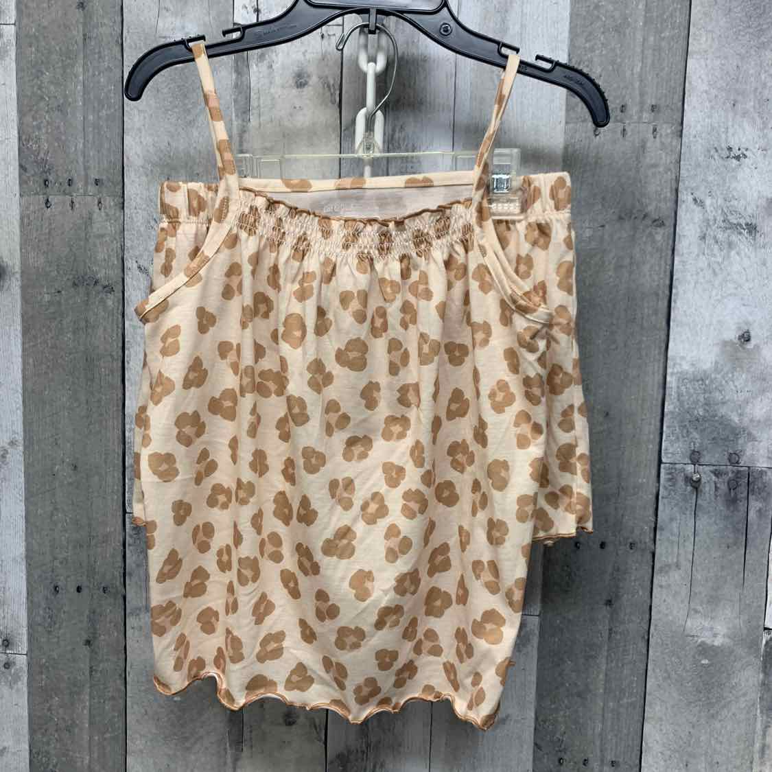 Size 14 Tan Animal Print Cat & Jack 2pc PJs