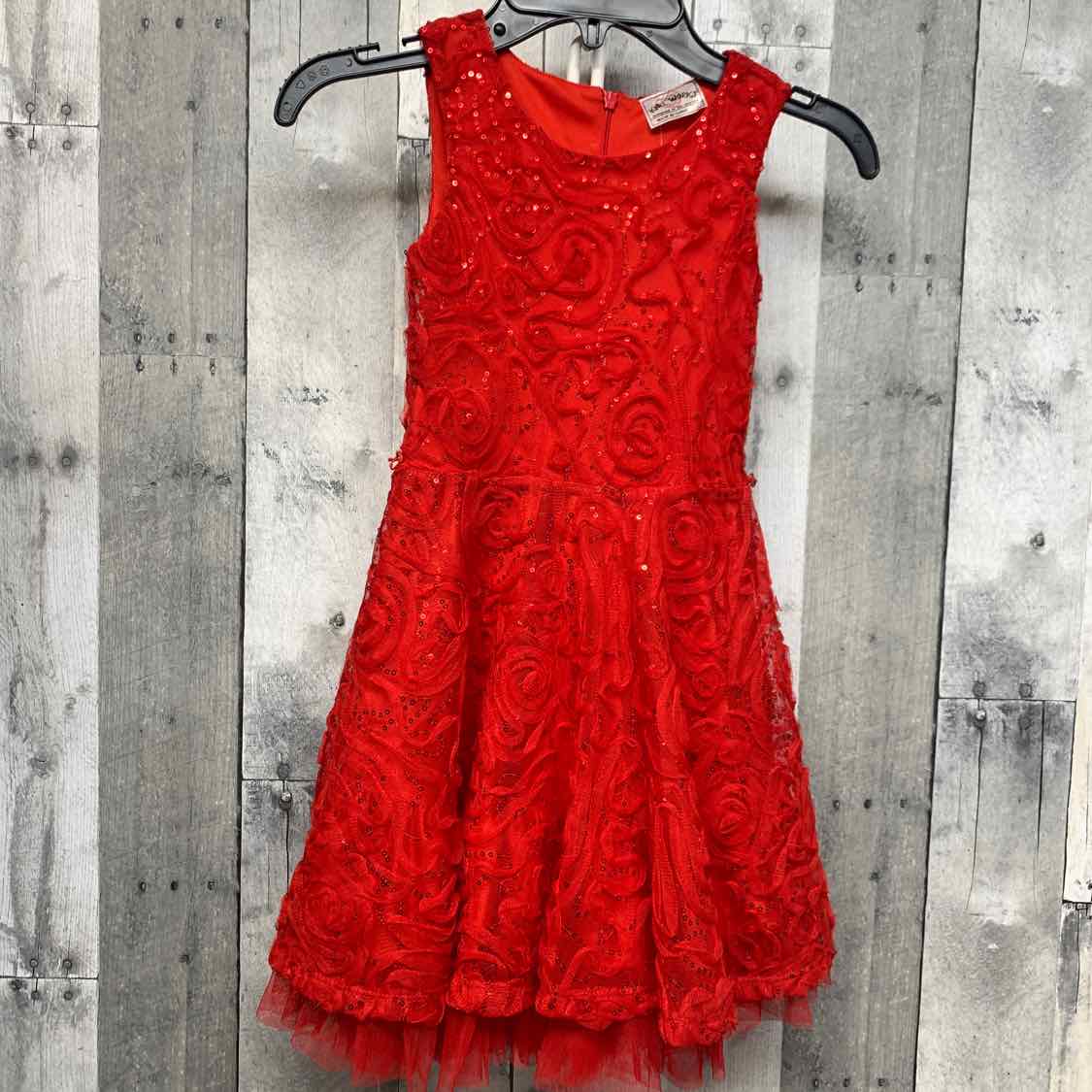 Size 4 Red Knit Works Dress - Party