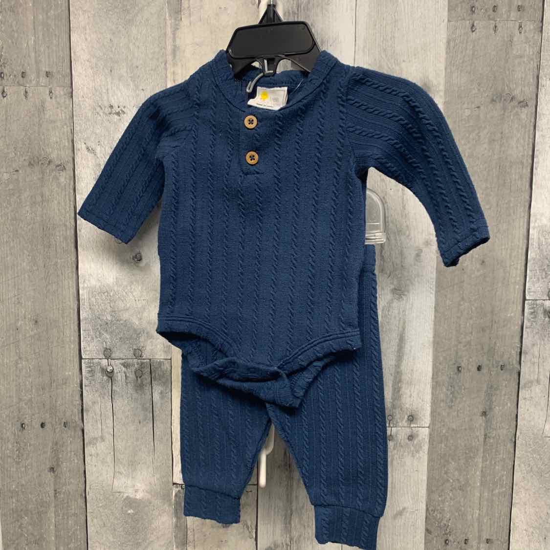 Size 0-3 Months Navy B Brand Shirt/Pants