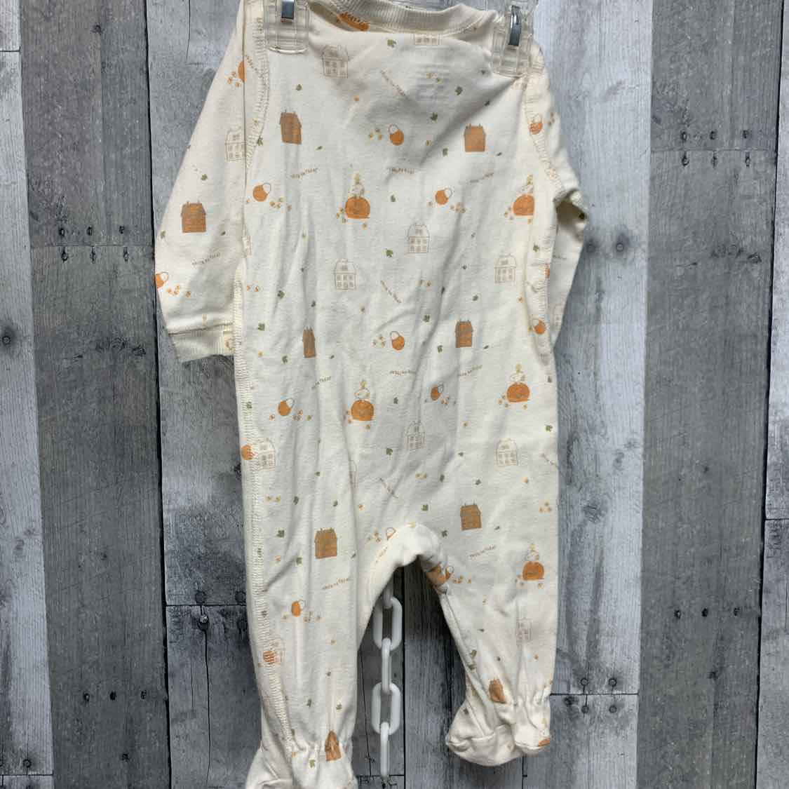 Size 6-9 Months Ivory Print Peanuts Footy PJs