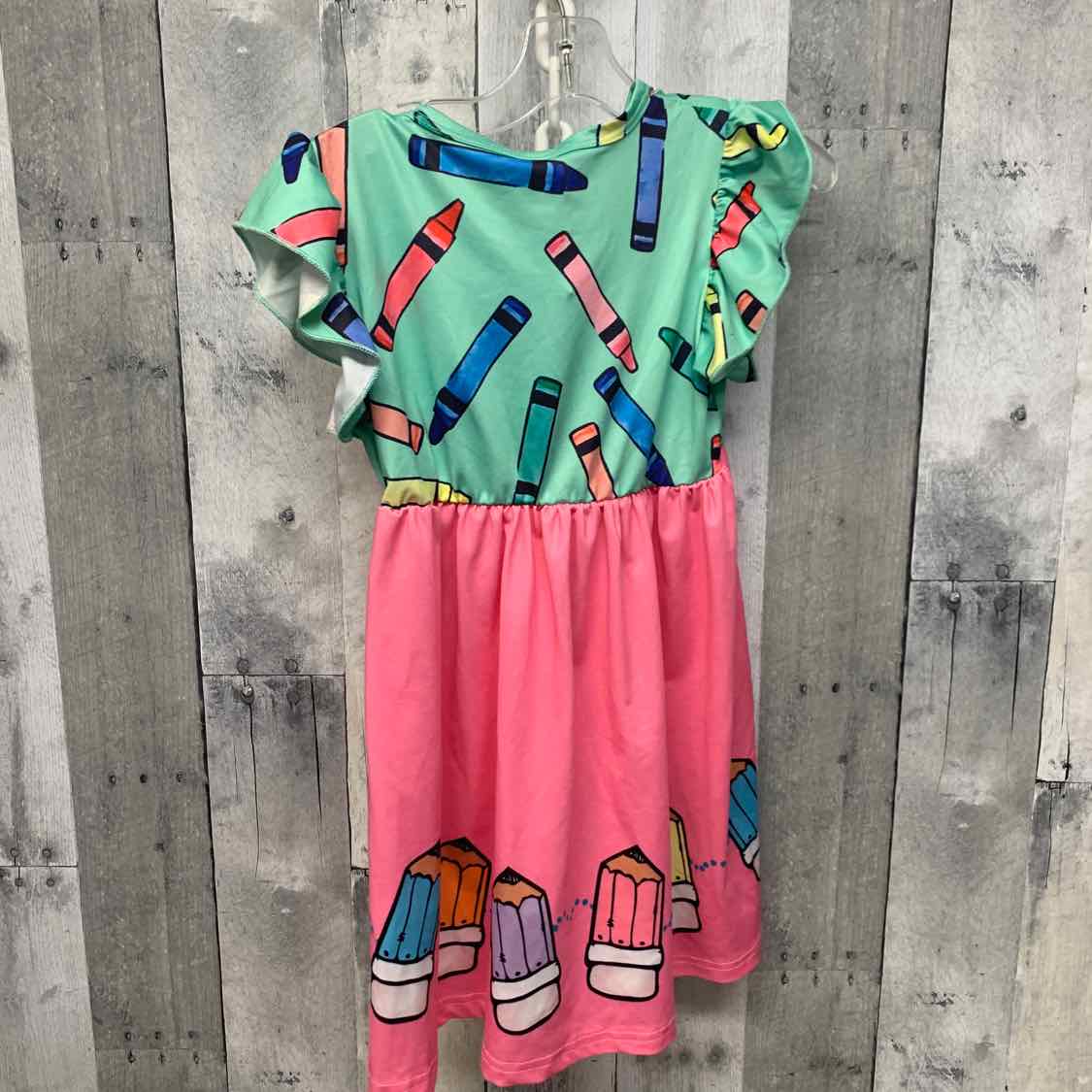 Size 5 Green/Pink Shein Dress