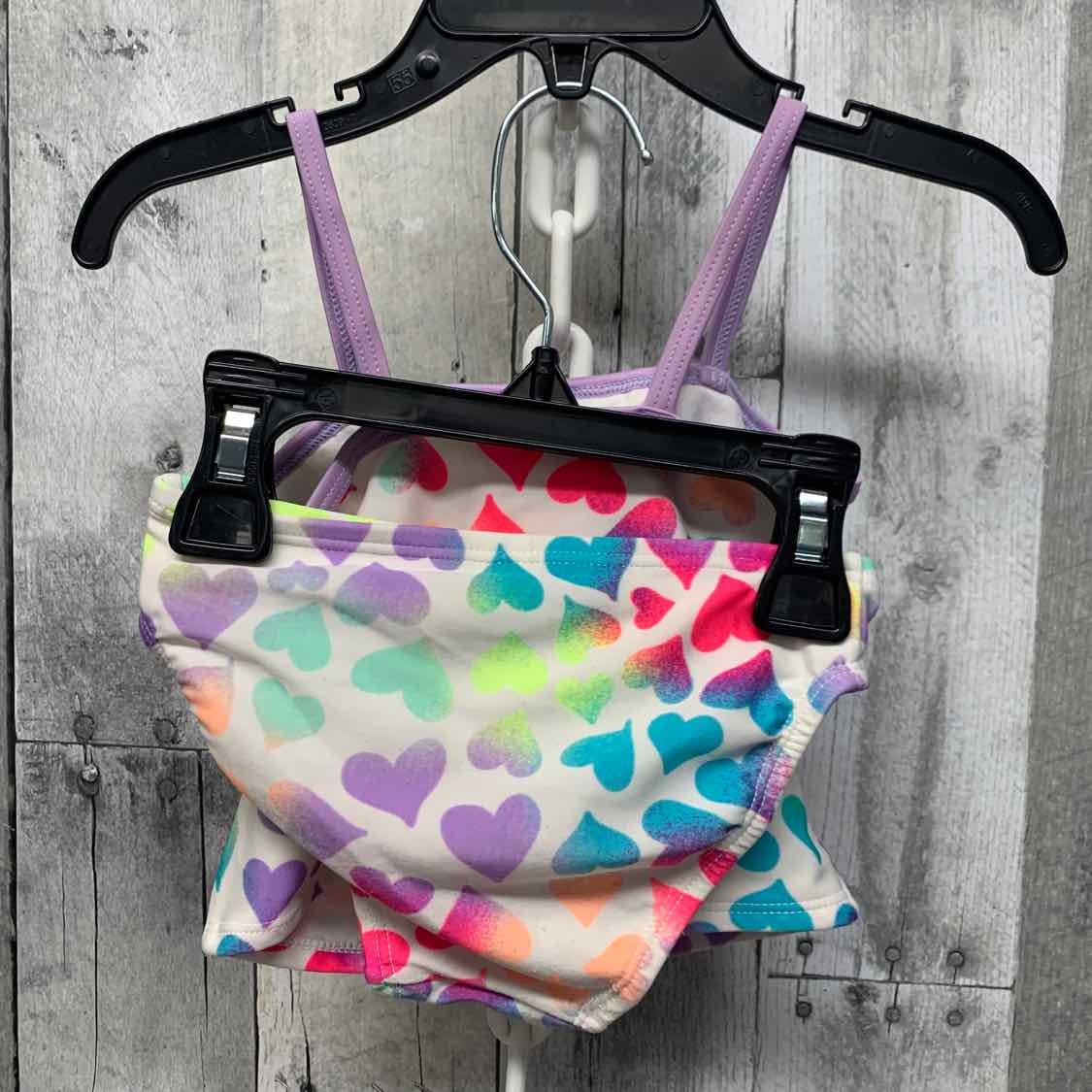 Size 18-24 Months White Print Children's Place Swim Suit - 2pc+