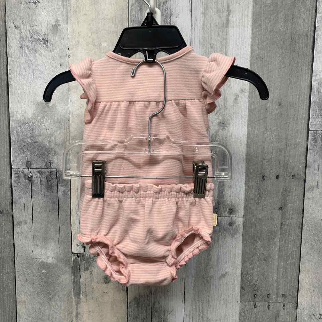 Size Newborn Pink Striped Carter's Shirt/Shorts