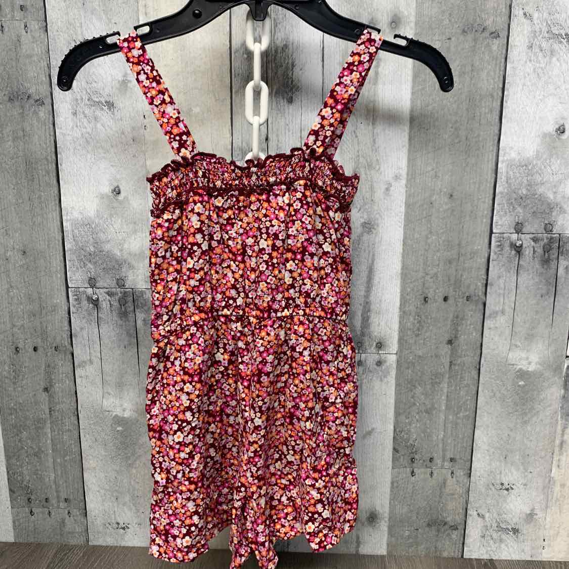 Size 5T Pink Floral Print Cat & Jack Romper