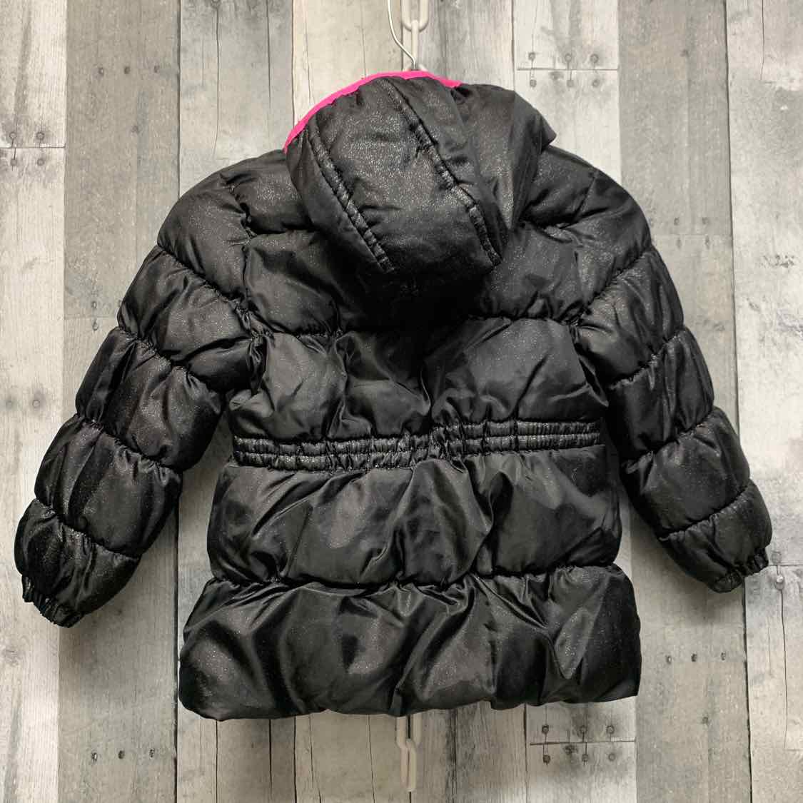 Size 4T Black/Silver Pink Platinum Snow Jacket