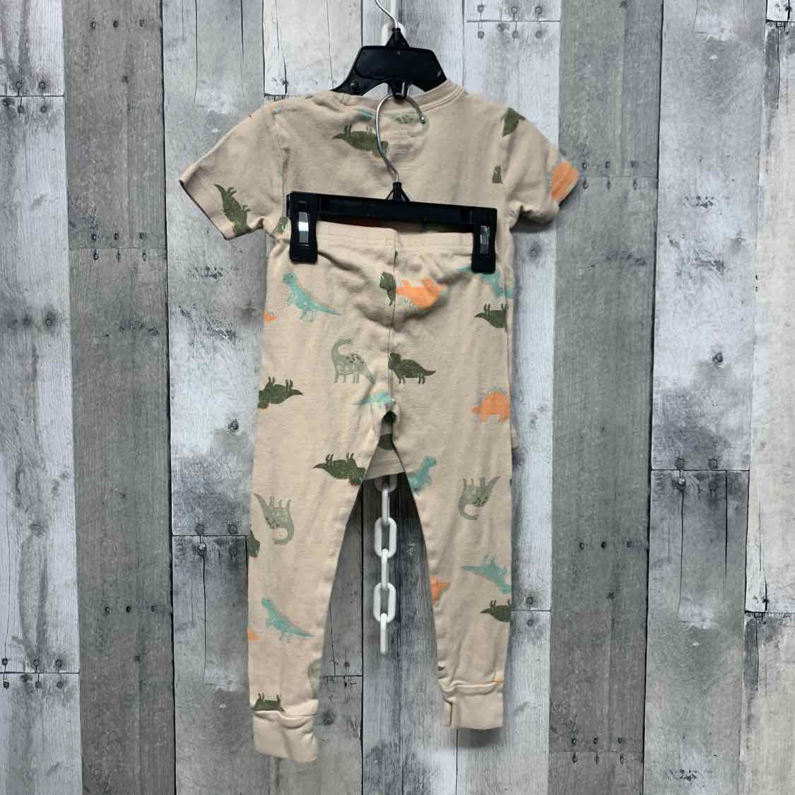 Size 3T Tan Print Carter's 2pc PJs