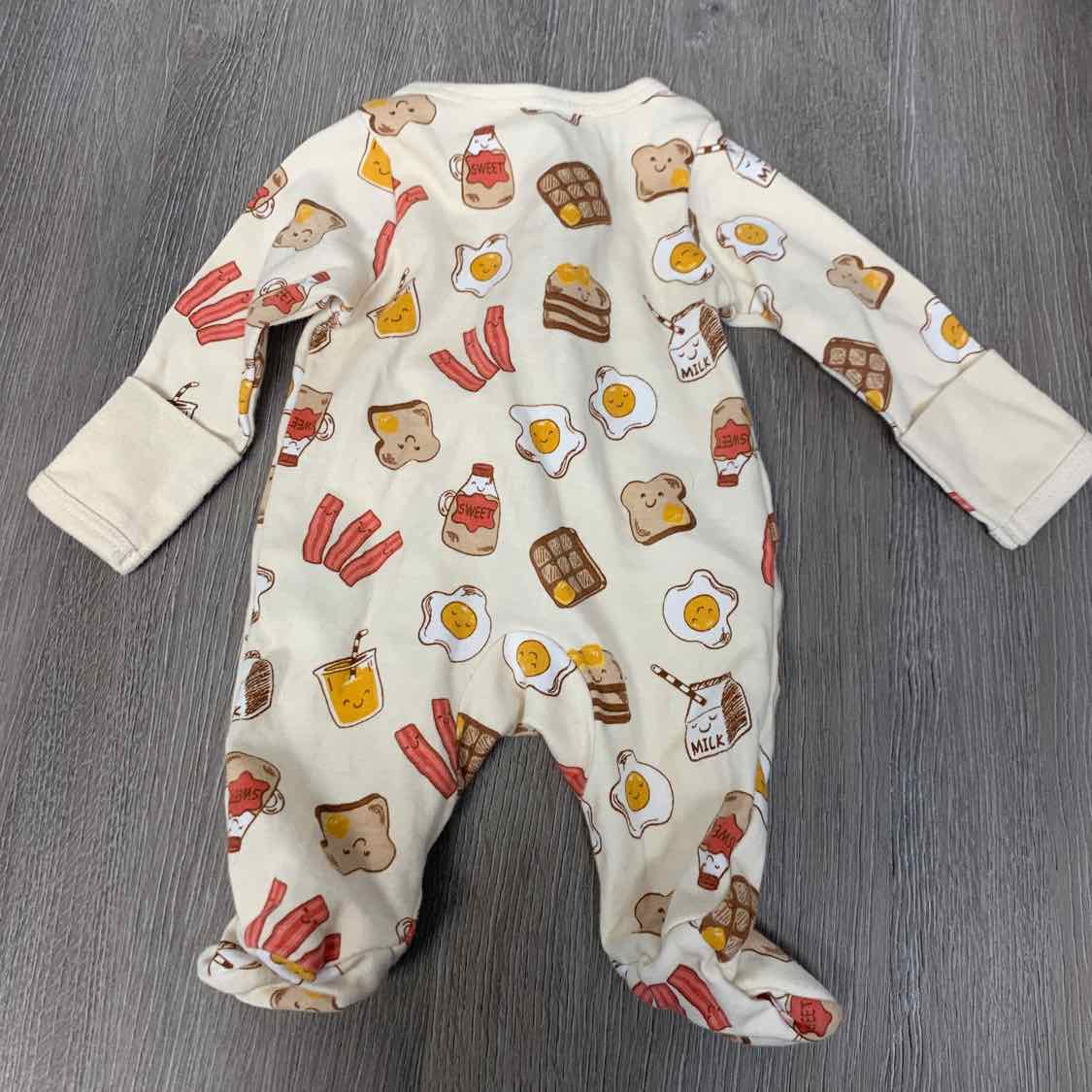 Size Preemie Tan Print Wonder Nation Footy PJs