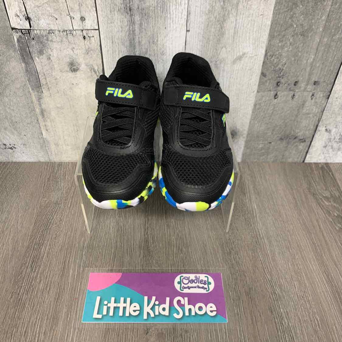 Size 11 Black/Blue Fila Sneakers