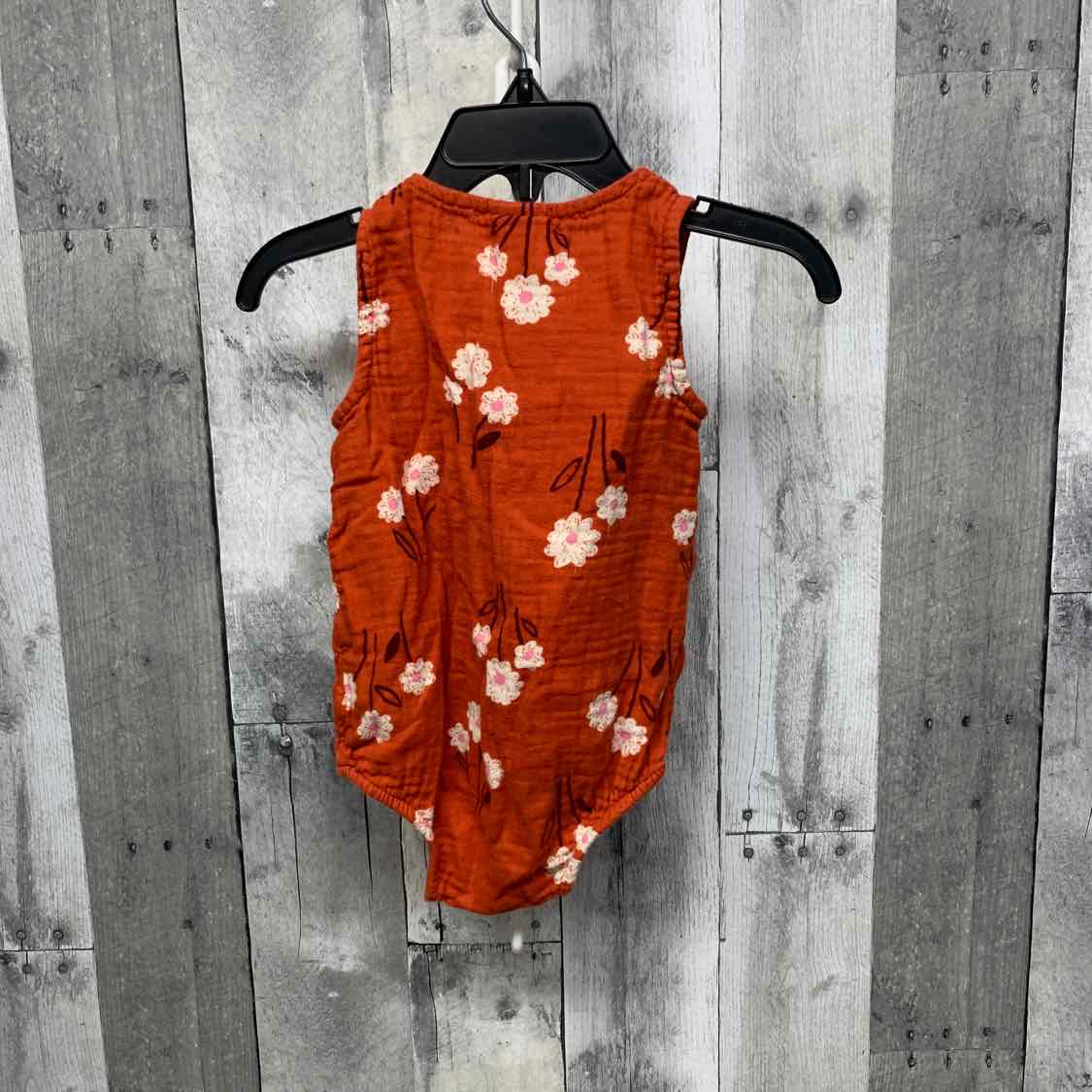 Size 12 Months Orange/White Cat & Jack Romper