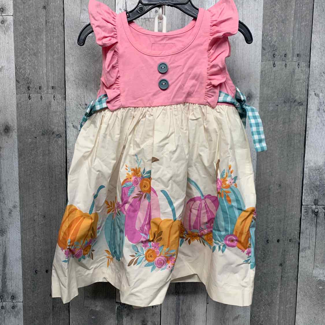 Size 2 Pink/White Boutique Brand Dress