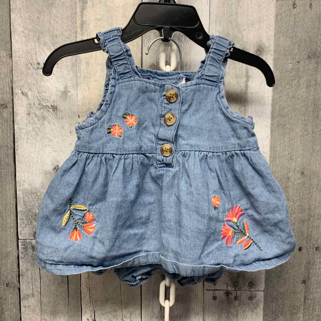 Size 24 Months Denim Little Lass Shirt/Shorts