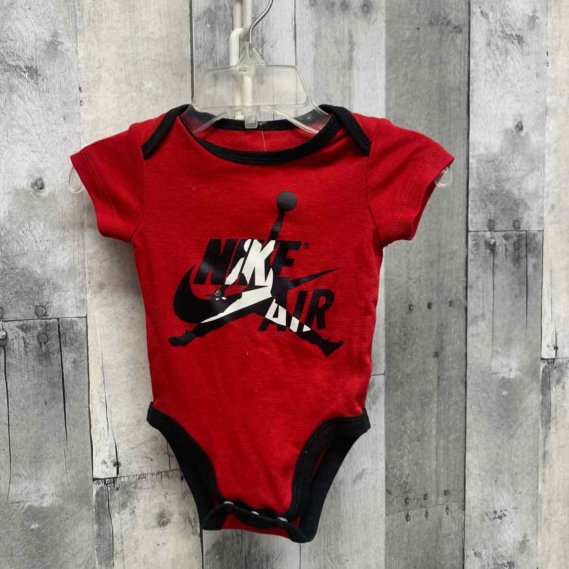 Size 6 Months Red/Black Sport Brand Bodysuit